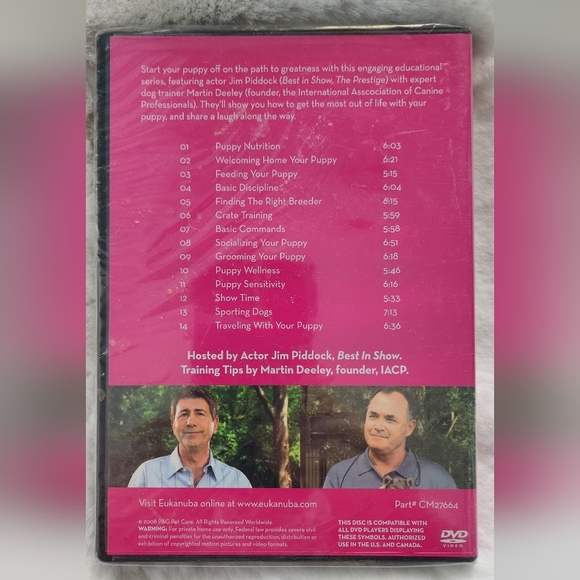 2/$15 - Eukanuba Puppy Training DVD's - Picture 2 of 2